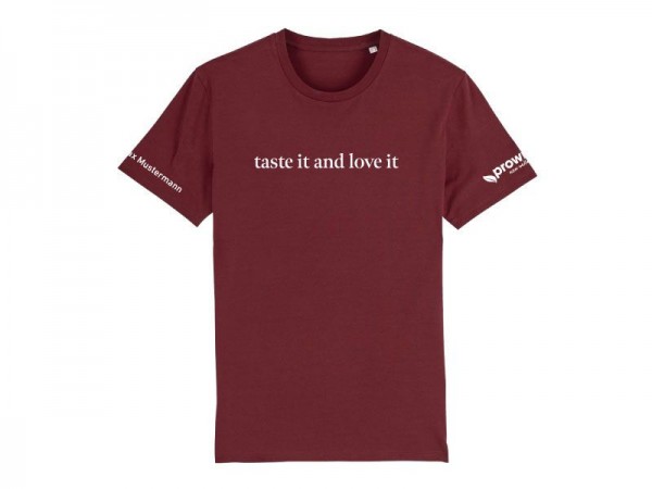 Herren/Unisex T-Shirt TASTE IT AND LOVE IT