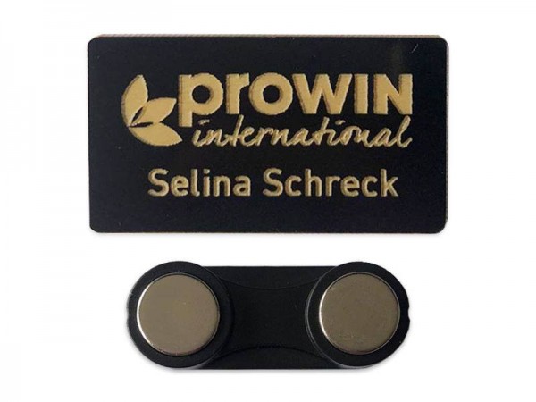 proWIN-Pin mit Logo und Namen