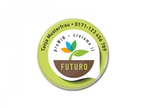 Button personalisiert CREIAMO IL FUTURO