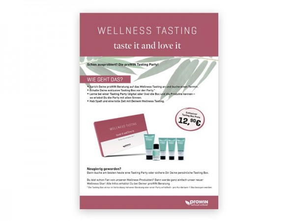 Personalisierter Flyer TASTING BOX TIME DIN A5